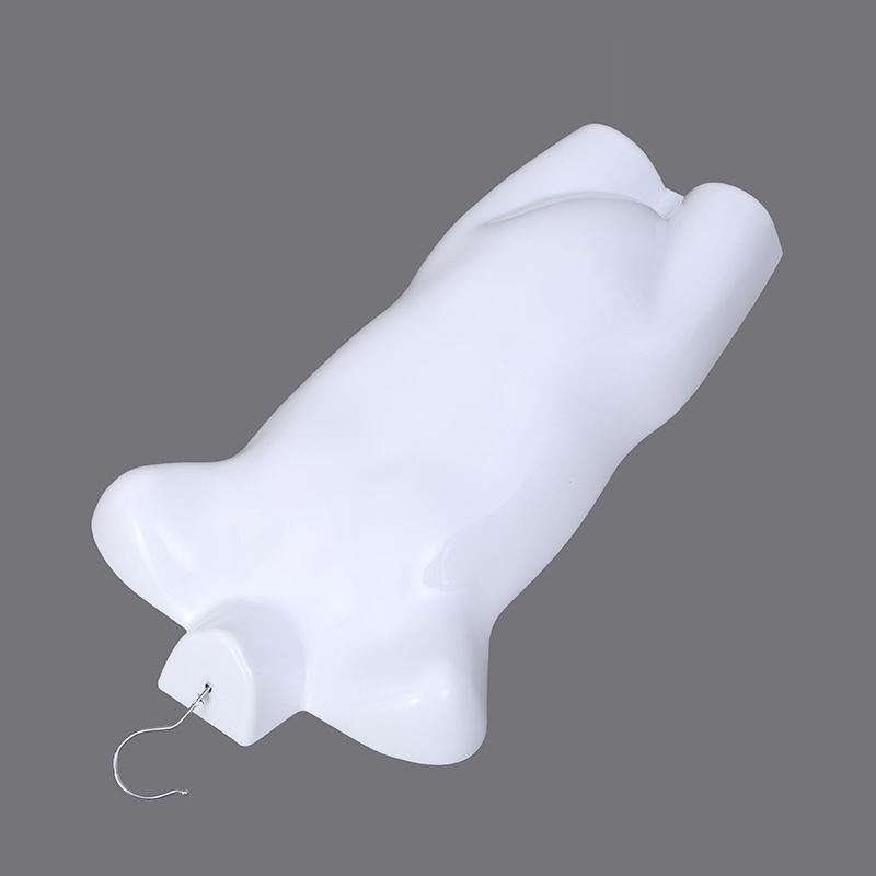 儿童胸片白色游泳衣服装小孩悬挂半身模特片塑料模特展示道具厂家直销产品图