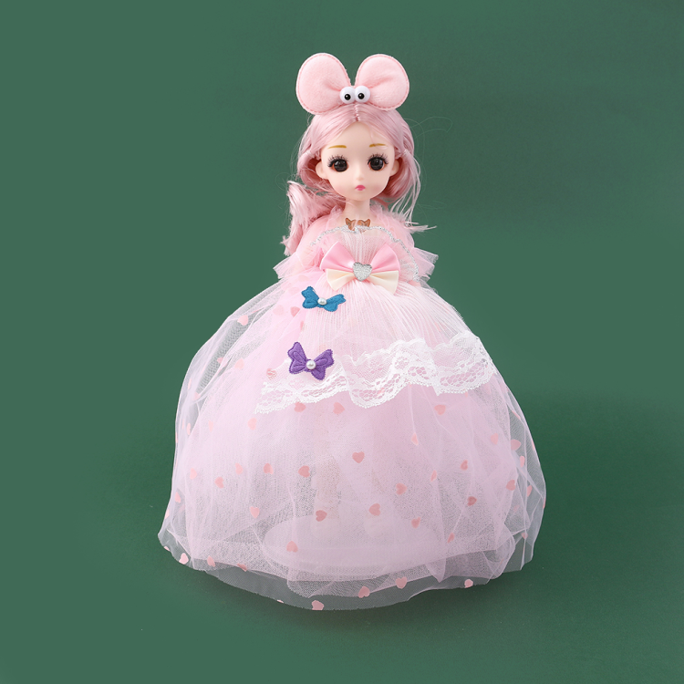 Cross-border bow wedding dress doll, ice and snow princess, children's toy, girl gift, doll, with movable hands and feet Application Scenario