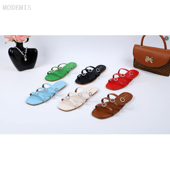 STOCK夏季外贸广州时尚工艺鞋拖鞋 平底女鞋新款批发凉鞋单鞋