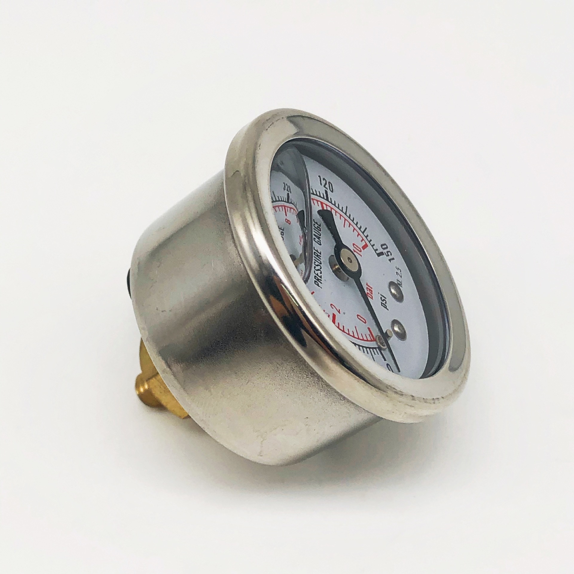 10BAR 150PSI axial 50MM stainless steel oil-filled silicone oil glycerin pressure gauge