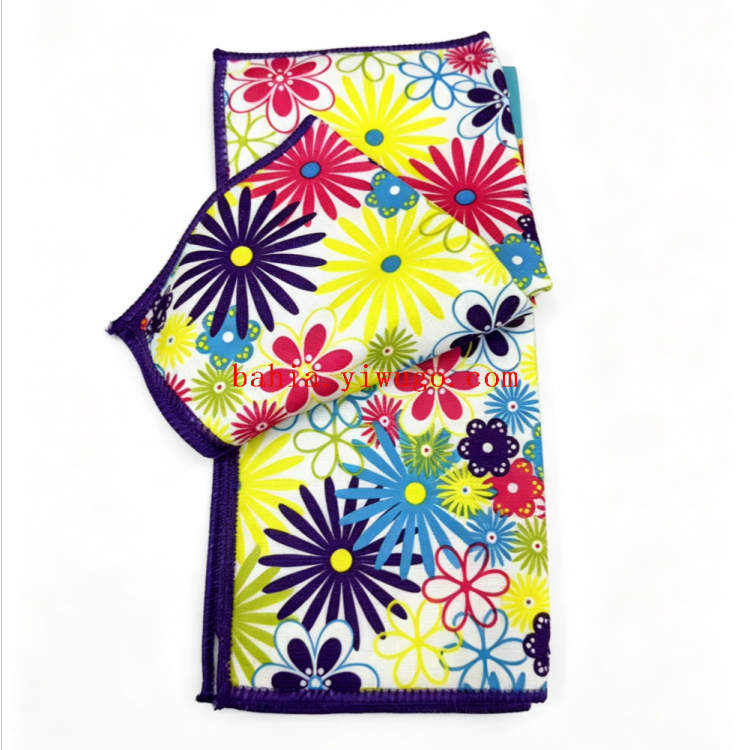 Custom-made patterns for 30*30 square towels, absorbent kitchen towels and rags with lockstitch printing for foreign trade details Picture