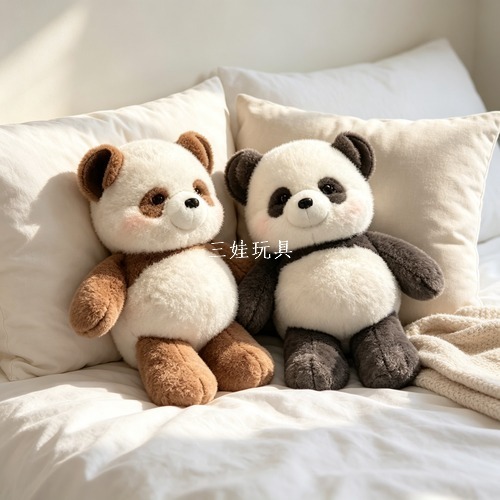 Running panda vaca peluche running running panda ternera muñeca boneco pacificador muñeca cojín web bebé Application Scenario
