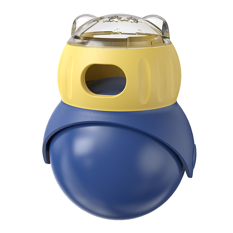 宠物用品工厂家批发公司新爆款亚马逊不倒翁猫头鹰漏食益智猫玩具