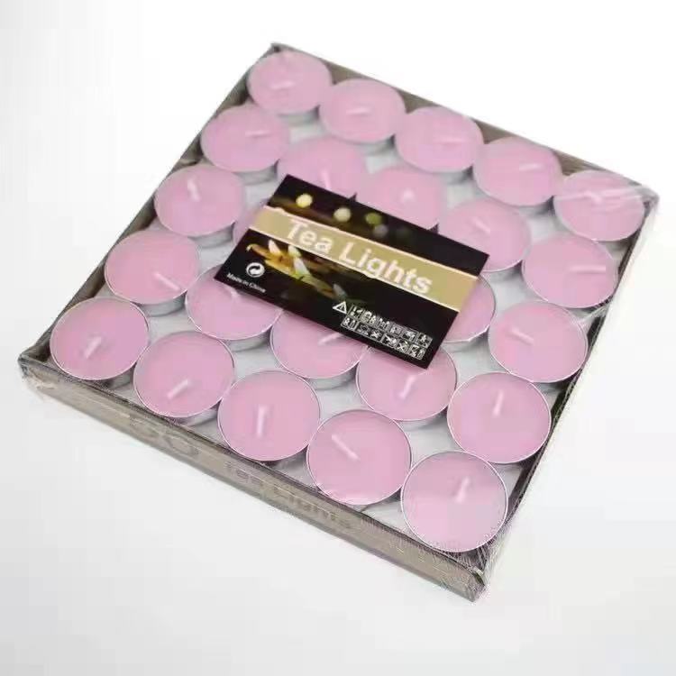 香薰无烟蜡烛派对结婚小蜡烛圆柱形圣诞老人茶蜡宗教节日礼品蜡烛