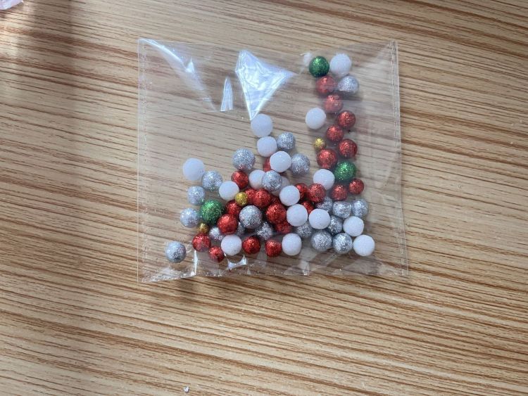 Customized color of gold powder foam balls