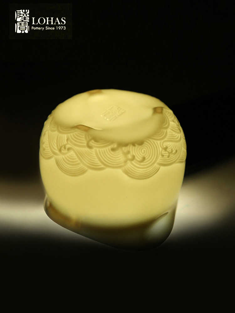 Lu Bao Ceramic Tea Set Lingbo Tea Set Gift Box Office One Pot Two Cups Portable Quick Guest Cup Tea Set Application Scenario