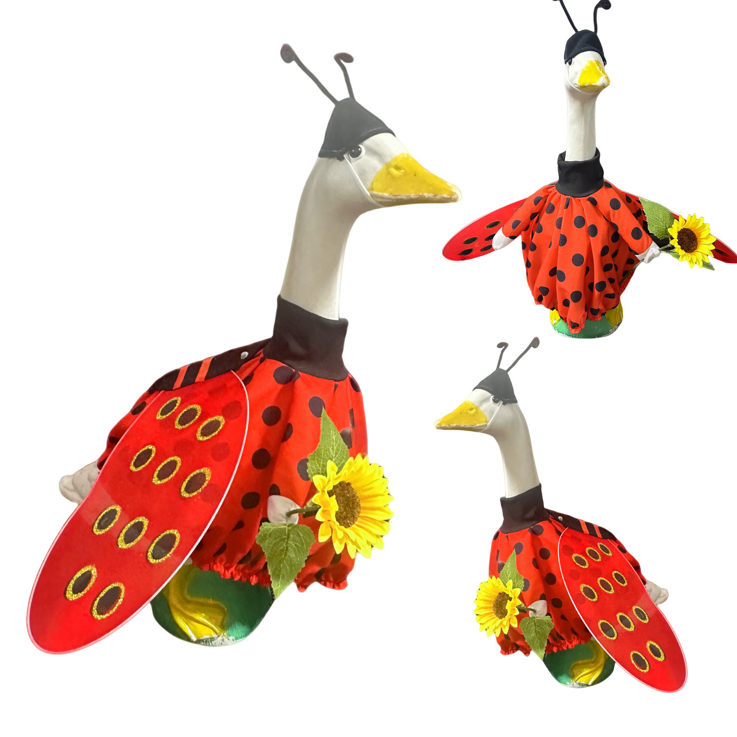 Cross-border Porch Goose Bee Clothing Set 2026 New Style Big White Goose Garden Bee Ladybug Clothing 120g Item Picture
