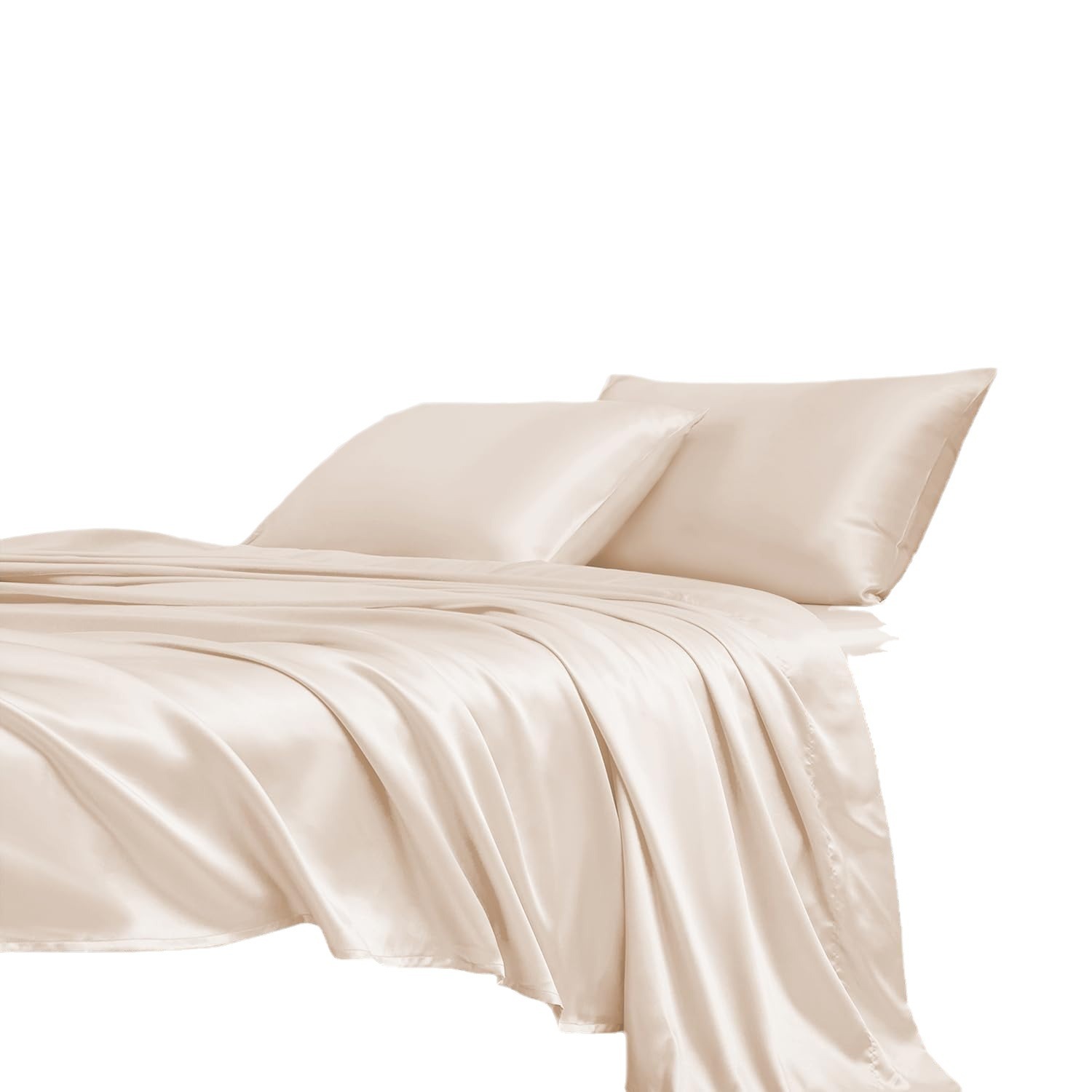 European and American cross-border colored satin three-piece and four-piece sets, silk-like bed sheets, bedspreads, pillowcases and bedding Application Scenario