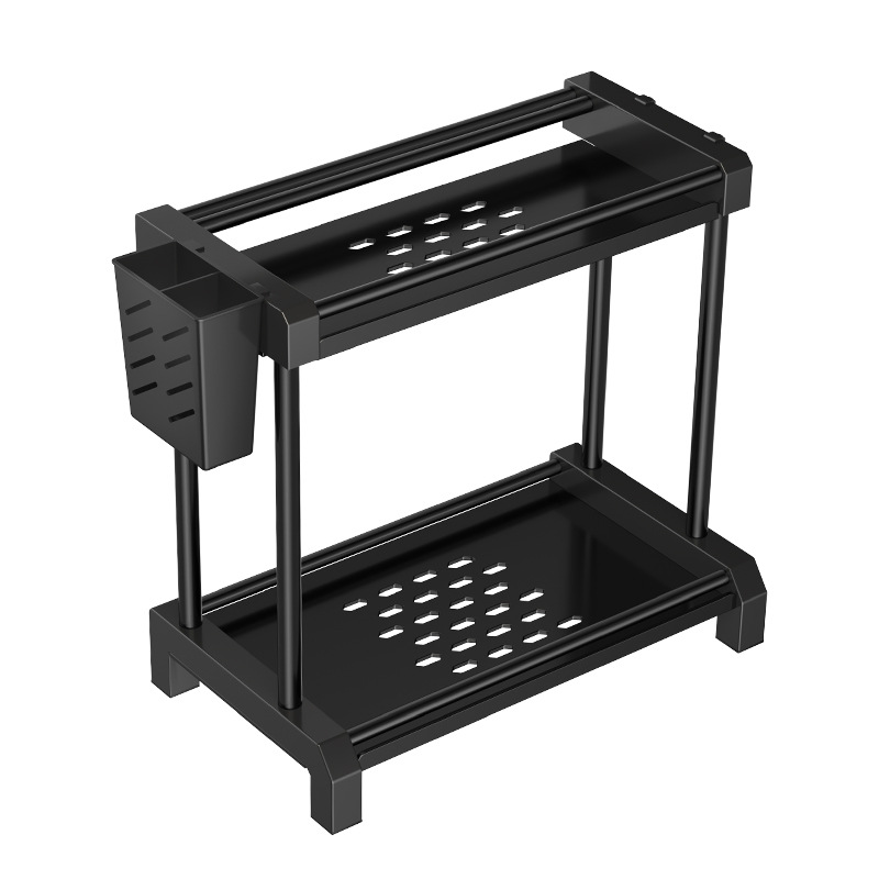 Kitchen storage rack, floor-standing seasoning rack, multi-layer corner household kitchen tabletop, soy sauce seasoning storage rack Application Scenario