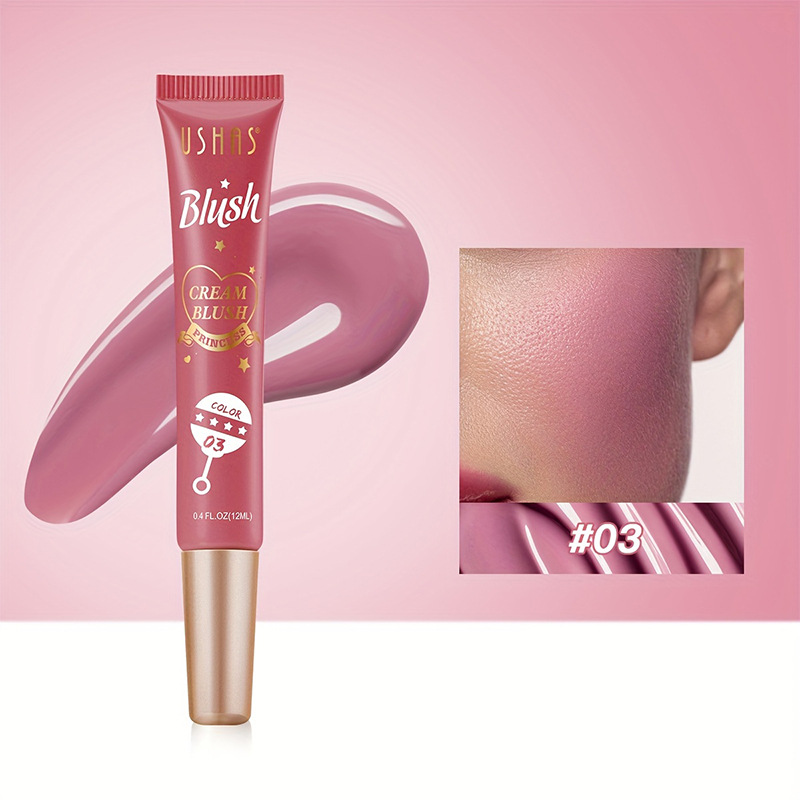 Best-selling 4-color waterproof dual-purpose liquid blush eyeshadow powder for natural and delicate lip and cheek contouring Application Scenario