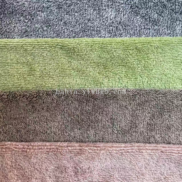 纯色洗脸巾 珊瑚绒毛巾 吸水厨房抹布 多功能不掉毛 质地柔软白底实物图