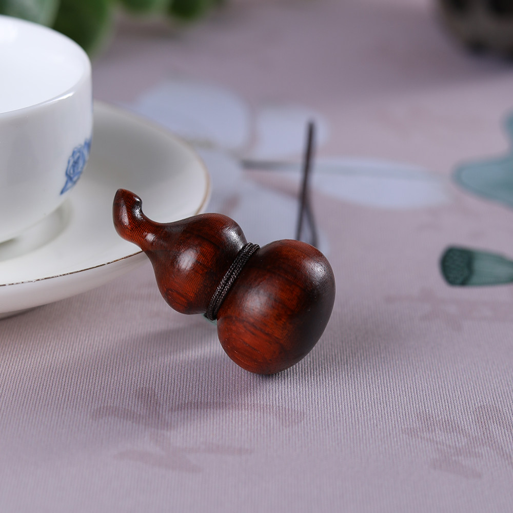 天然实木小叶紫檀葫芦手把件福禄车挂汽车挂件文玩葫芦平安工艺品