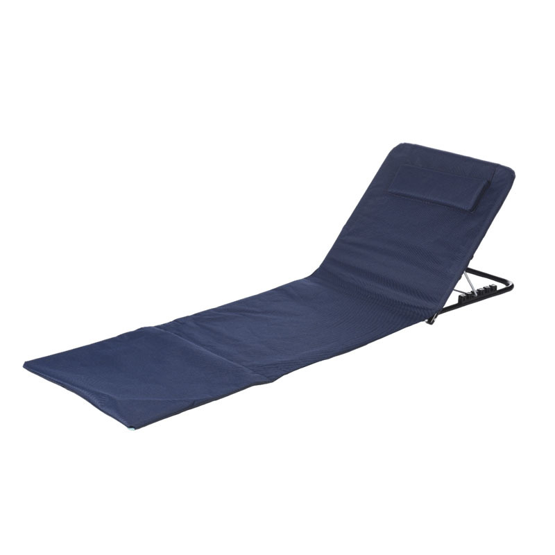 Outdoor beach mat portable folding position adjustable backrest sunbathing lounge chair adjustable beach mat customization Item Picture