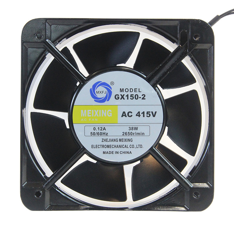 GX150-2 AC 415V ball bearing axial flow fan 15050 heat dissipation and cooling fan exhaust fan details Picture