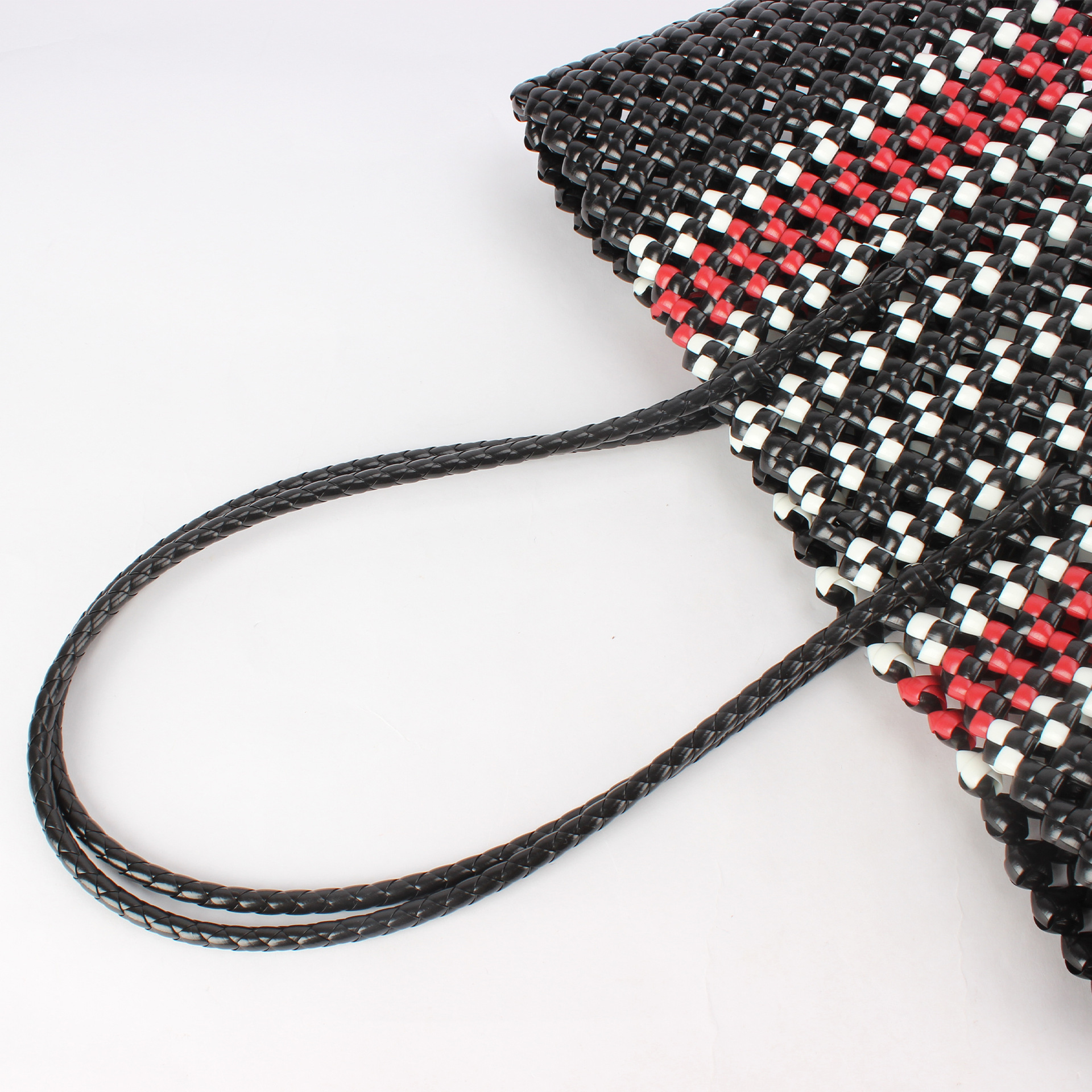 New woven eco-friendly single-shoulder bag, vegetable basket, picnic basket, fashionable handcrafted, fresh and unique, versatile shopping basket Item Picture