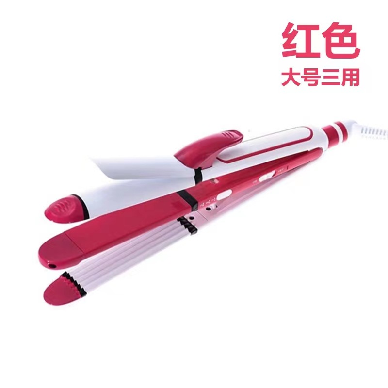 Amazon's best-selling three-in-one professional multi-functional curling iron, cornclip, straightening plate and dual-purpose curling hair bun Application Scenario