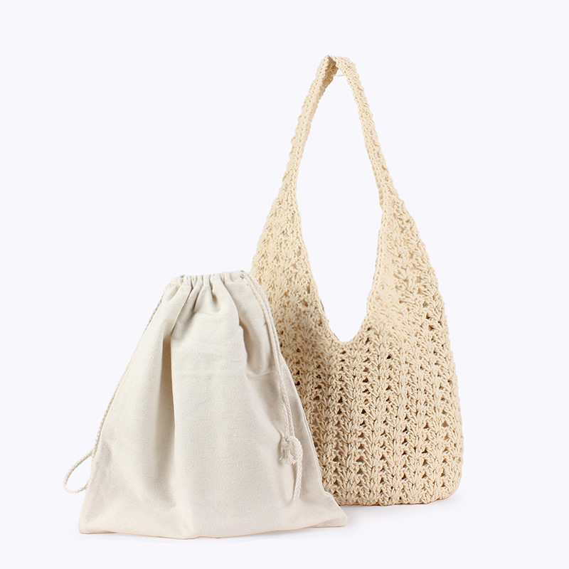 One-piece consignment new cotton rope simple woven bag, a versatile, fashionable and simple women's bag for seaside vacation, leisure and commuting