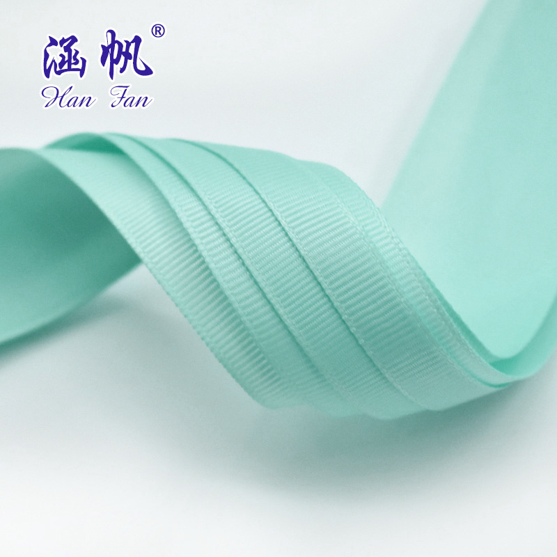 8083# Multi-specification ribbed ribbon Tiffany blue ribbon Gift, gift decoration ribbon clothing, headwear and accessories