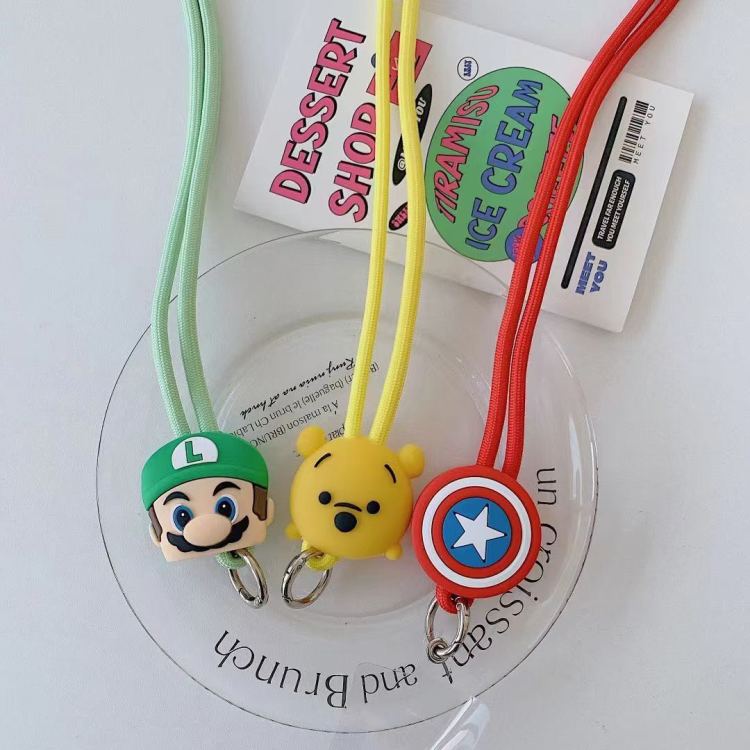 Long strap, colorful phone clip, crossbody phone strap, cartoon lanyard, back clip, adjustable lanyard h Specification image