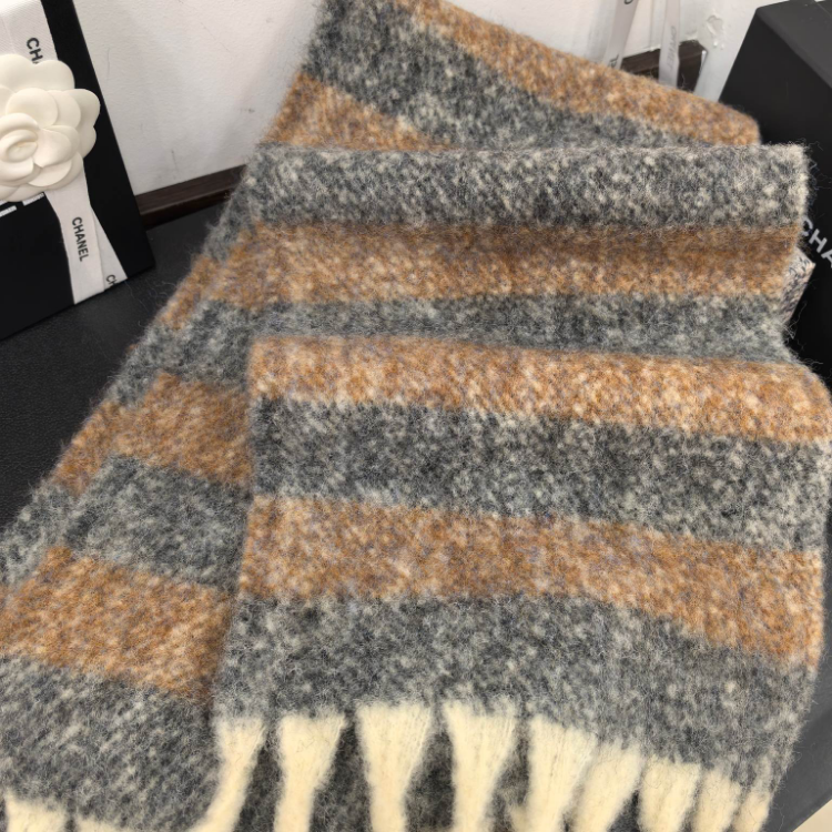 Wholesale of export scarves, e-commerce live streaming supply chain, new style in stock, vintage wool thick beard Item Picture