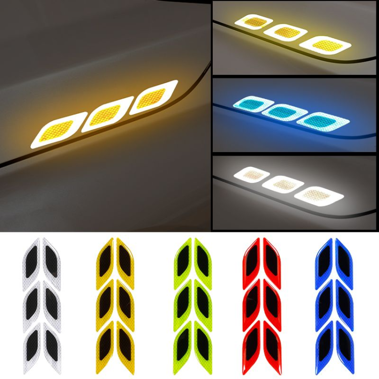 Car door anti-collision strips, anti-scratch, night reflective warning stickers, rear bumper, rearview mirror fenders, door bowl protective films details Picture