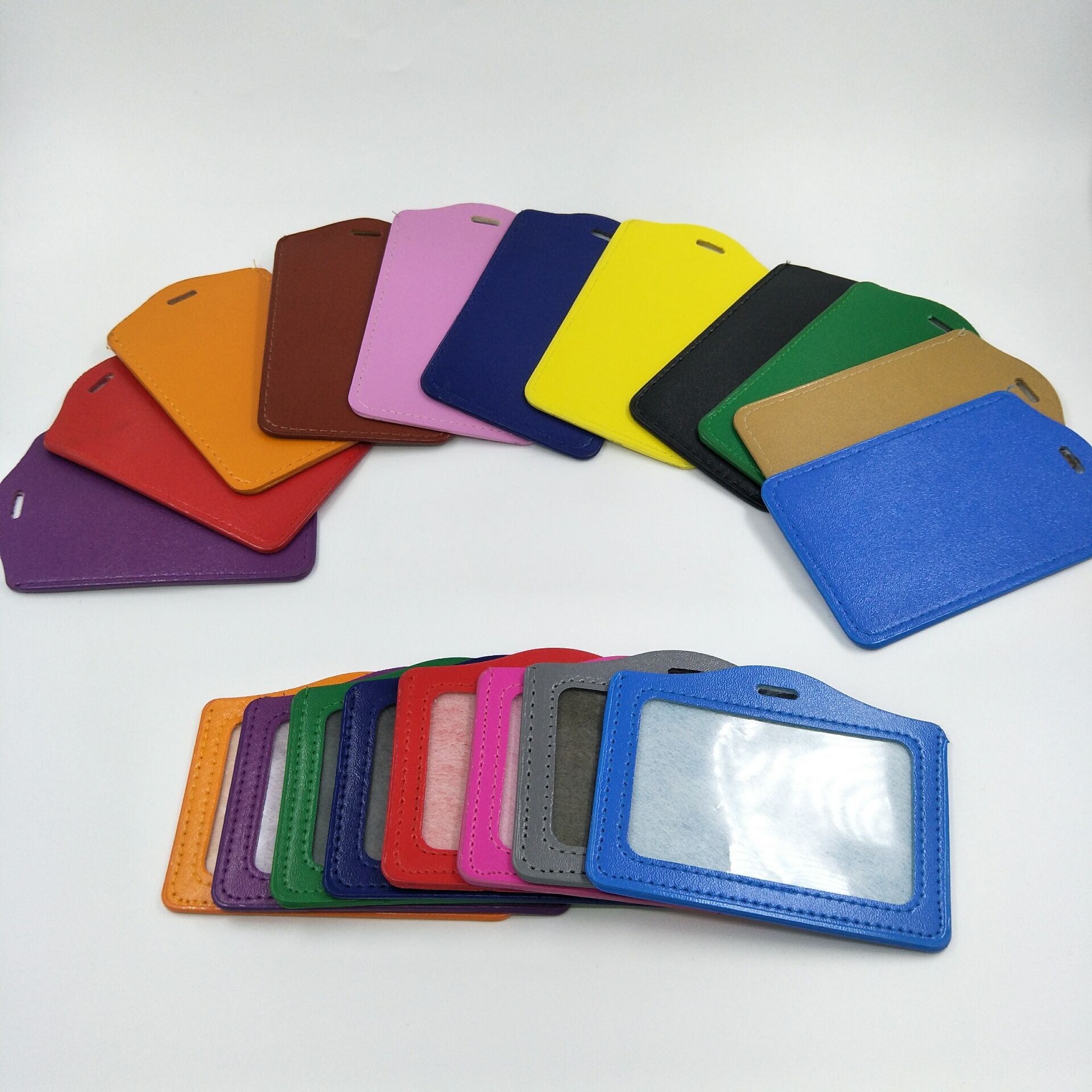 Color name card holders, work ID card holders, name card holders, PU card holders, pickup truck holders, multiple colors available Item Picture