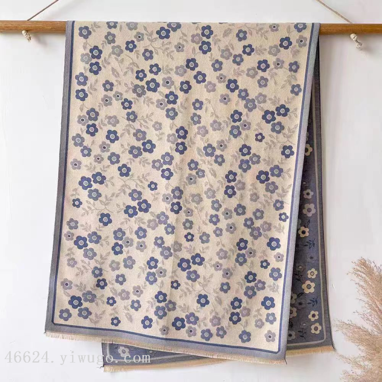 We offer wholesale scarves for e-commerce live-streaming, high-quality high-speed jacquard series with colorful small flowers, and supply chain services details Picture