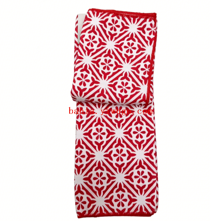 This retro geometric patterned multi-purpose cleaning cloth is water-absorbent, durable and does not shed fibers. It is a universal cleaning cloth for household kitchens details Picture