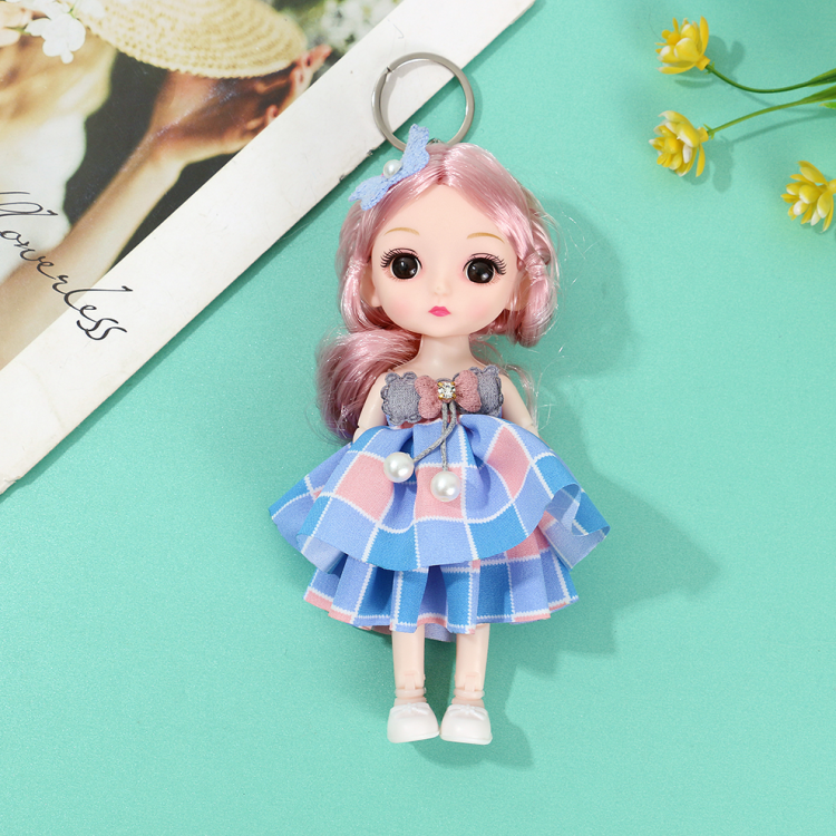 6-inch 17-centimeter cartoon joint princess Barbie doll keychain, exquisite girl toy bag pendant wholesale Application Scenario