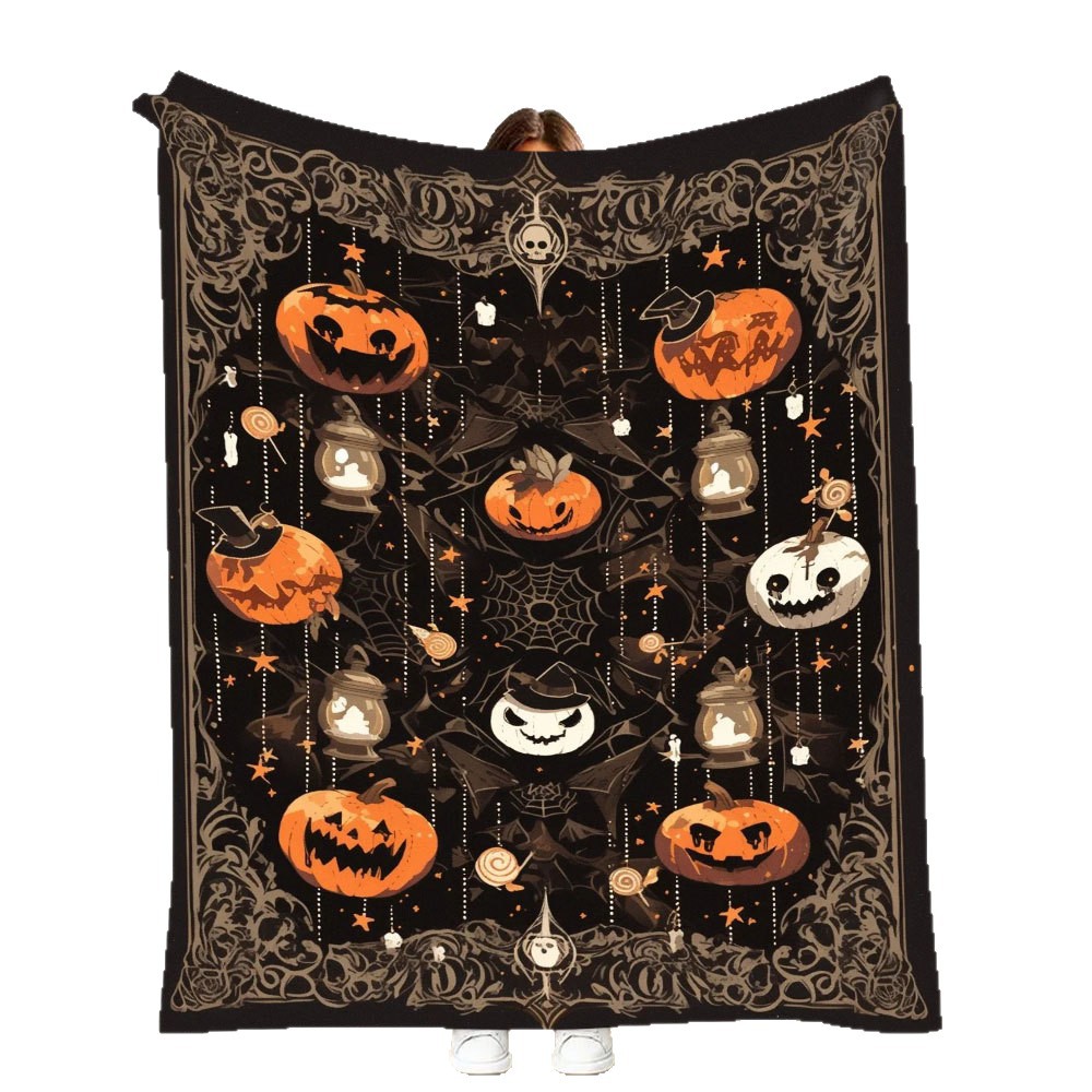 【 Elsie 】 Customized flannel blankets, Halloween blankets, digital printed cover blankets, bed sheets, nap sofa blankets Specification image