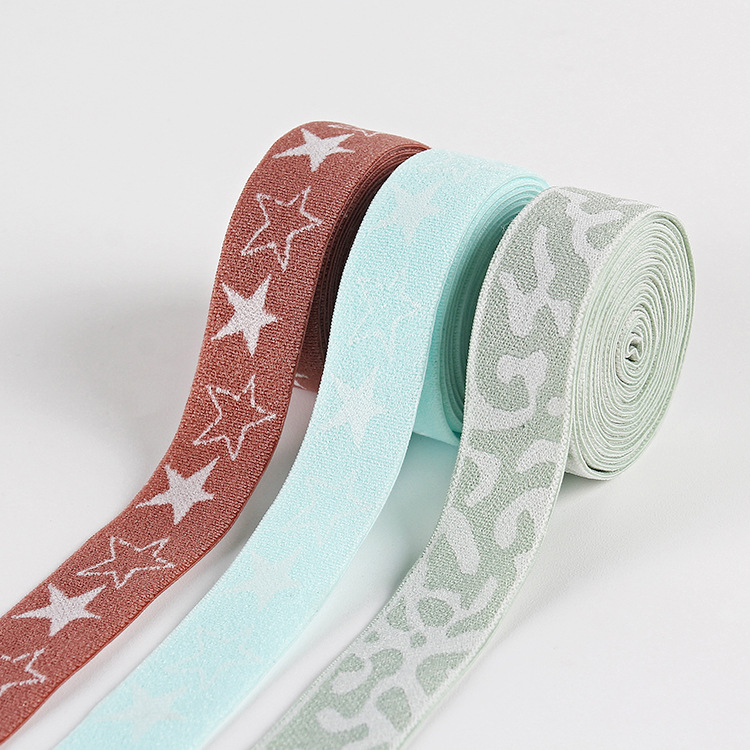 Customized jacquard elastic band, nylon letter elastic band, men's underwear, imitation nylon, women's high-elastic and high-elasticity webbing Specification image