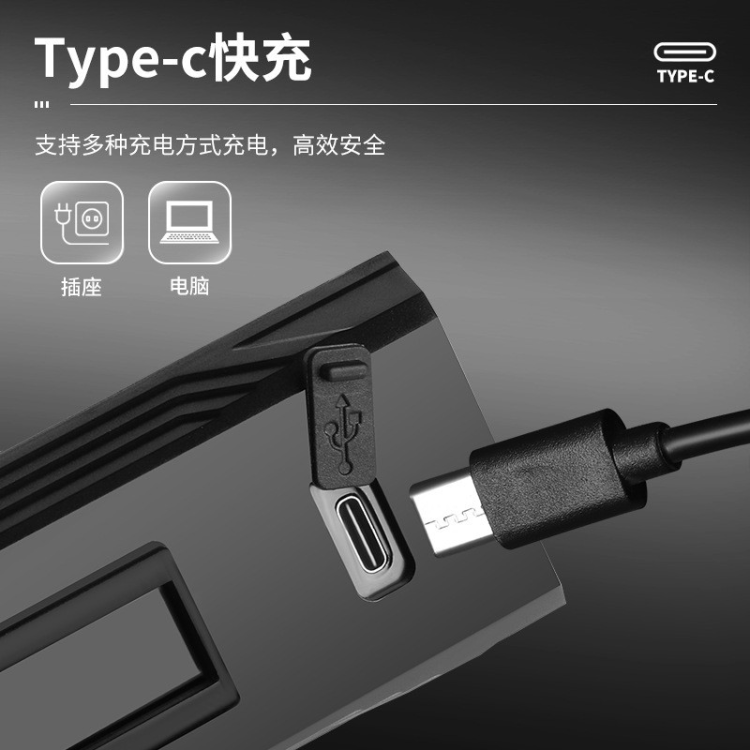 骑行灯、夜骑灯、固定电筒实物图