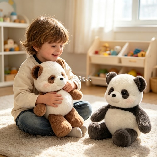 Running panda vaca peluche running running panda ternera muñeca boneco pacificador muñeca cojín web bebé details Picture
