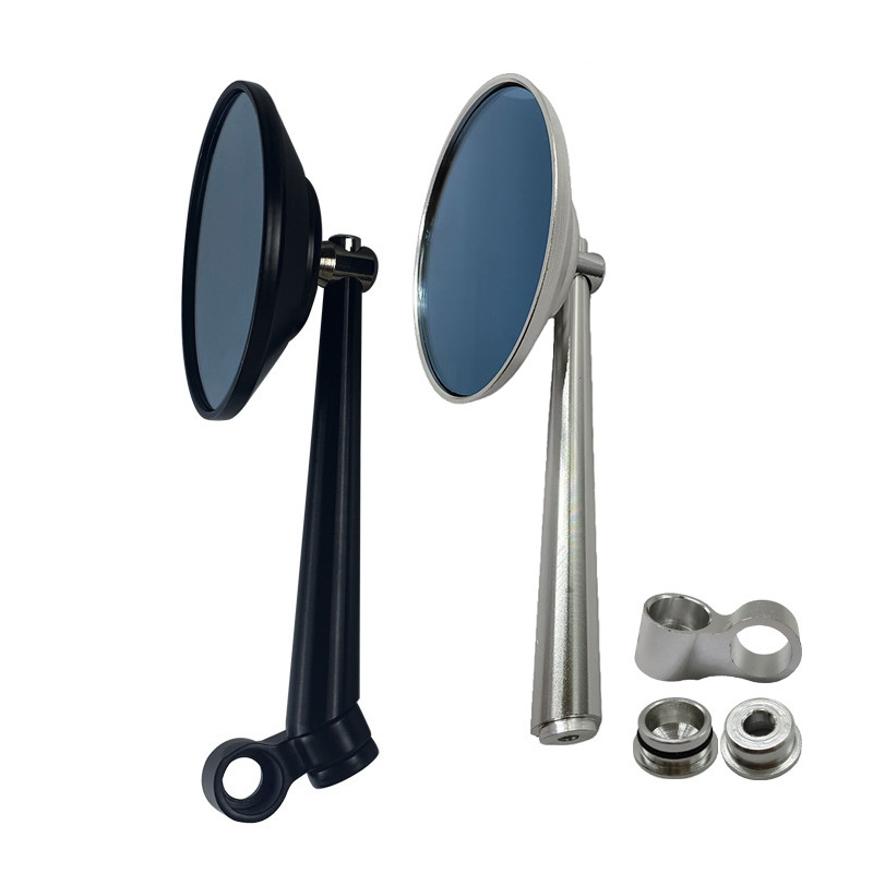 Cross-border best-selling motorcycle universal rearview mirror, rearview mirror, round mirror, rearview mirror, No. 9 mirror hole, rearview mirror Specification drawing