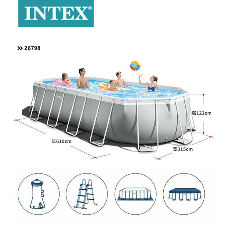 bestway水池/intex/水池/镀锌板帆布蓄水池/游泳池亲子户外白底实物图