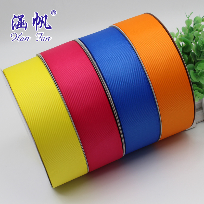 16-point multi-color ribbed ribbons in stock for wholesale. Wedding decoration DIY packaging ribbons. Factory direct sales