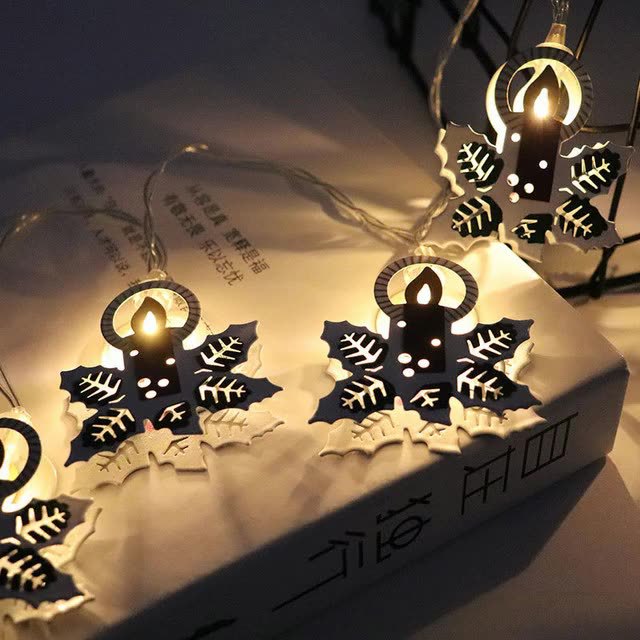 2025圣诞节装饰led灯光氛围灯卧室圣诞树星星氛围灯满天星铁艺灯