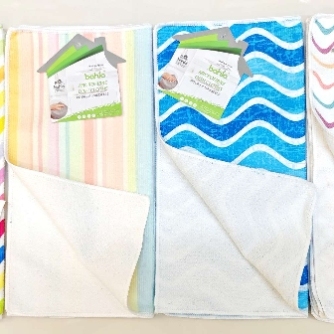 Colorful striped wavy series cleaning small square towels