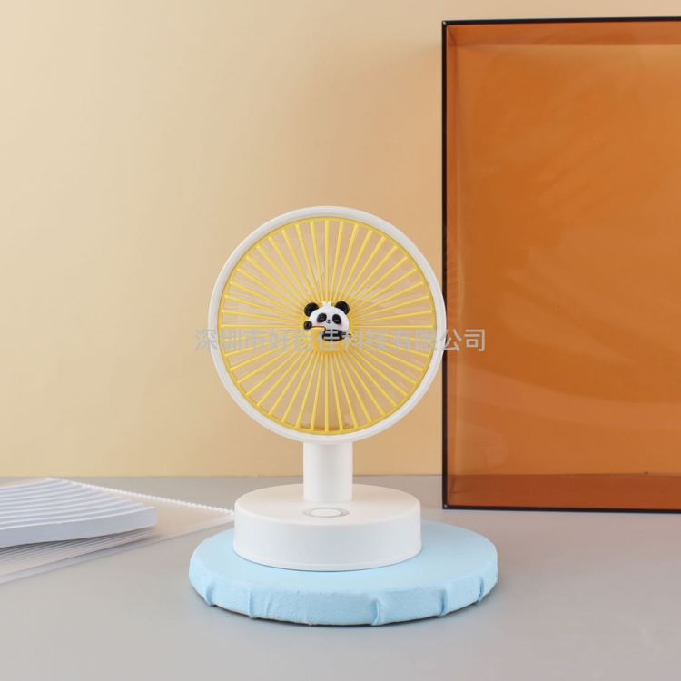 Panda desktop color light with three-speed electric fan Application Scenario