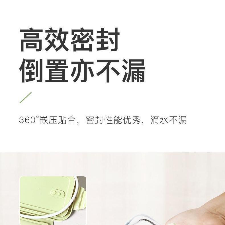 长方形玻璃饭盒耐热便当盒分隔保鲜盒微波保鲜碗上班族微波饭盒