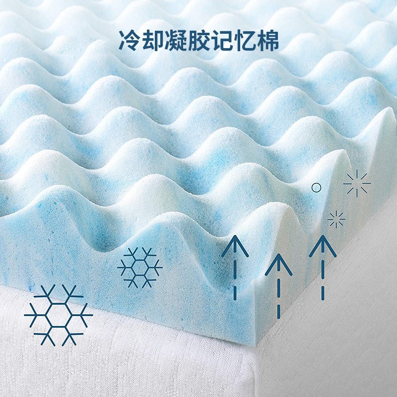 Student pad cooling wonder, ice pad gel slow rebound anti-bedsores mattress, PU sponge foam mattress, customizable small bed Specification image