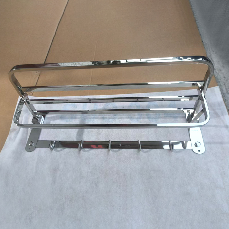 304不锈钢套装毛巾架酒店浴室壁挂免打孔浴室置物架浴巾架