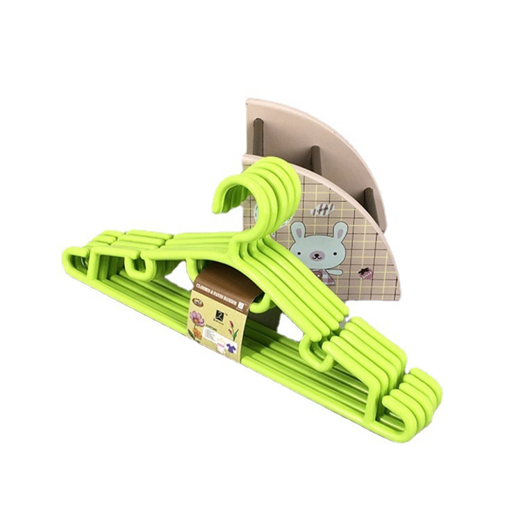 绿色塑料衣架折叠衣架衣服架子儿童木质衣架多功能挂衣架家用简约