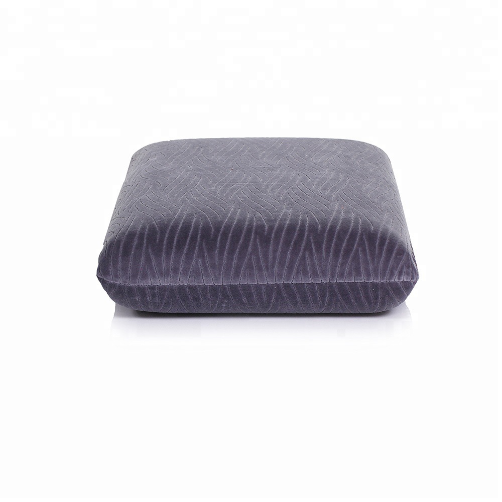 Cross-border exclusive bamboo fiber memory pillow, slow rebound space memory pillow, memory foam neck support pillow, wavy pillow Specification drawing