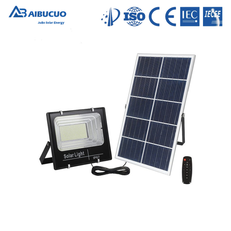 AIBUCUO Jubo solar floodlights, LED outdoor lighting, waterproof floodlights, solar wall lamps, street lamps Item Picture