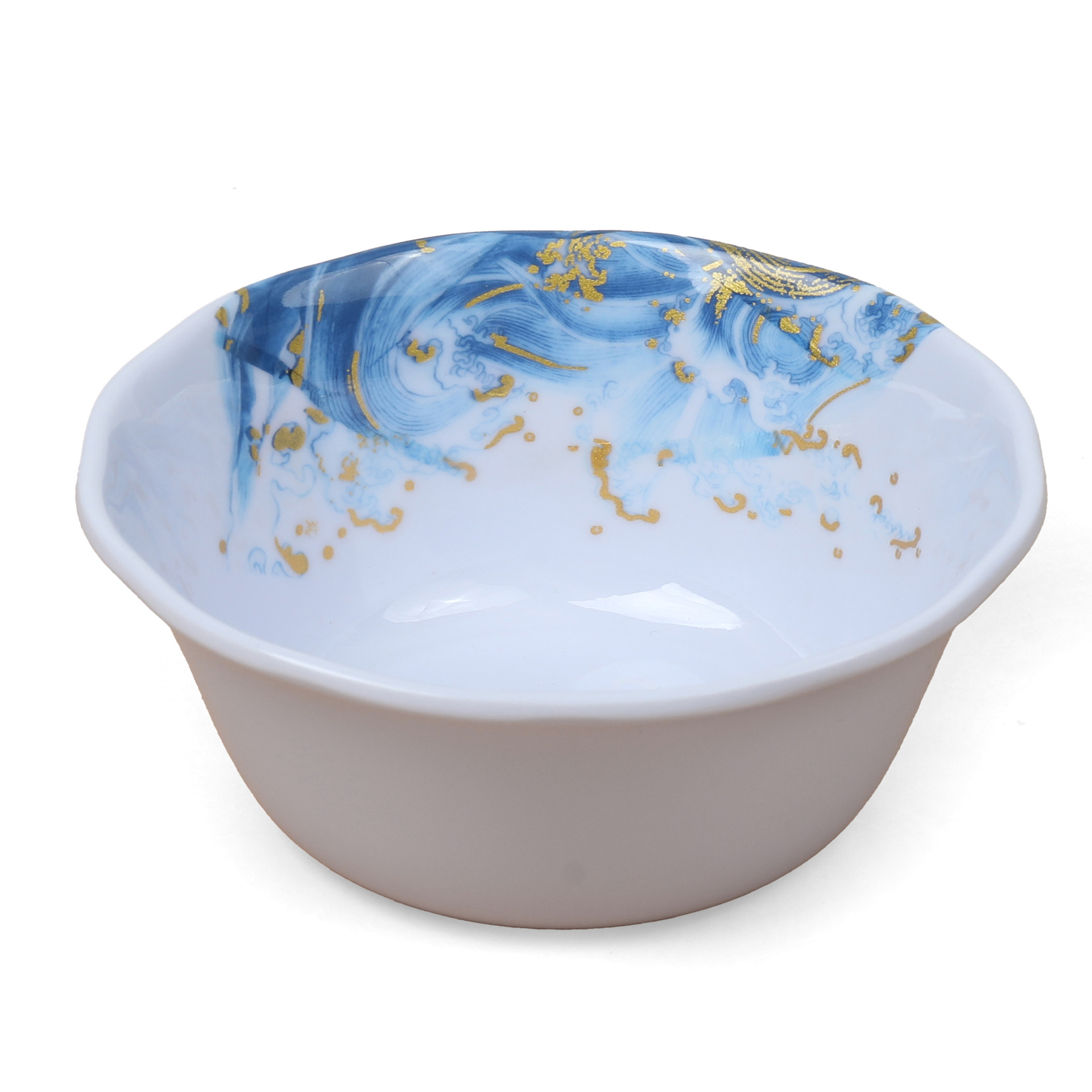 Melamine imitation porcelain tableware, shallow plate, flat plate, durable, new round Chinese hot pot, pastry, restaurant buffet plate Application Scenario