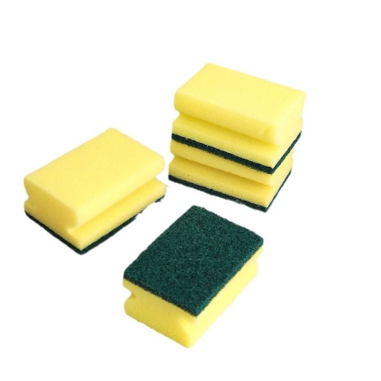 7 pieces of kitchen dishwashing, scouring pads, pot scrubbing cloths, cleaning sponges, and I-shaped grooved design Application Scenario