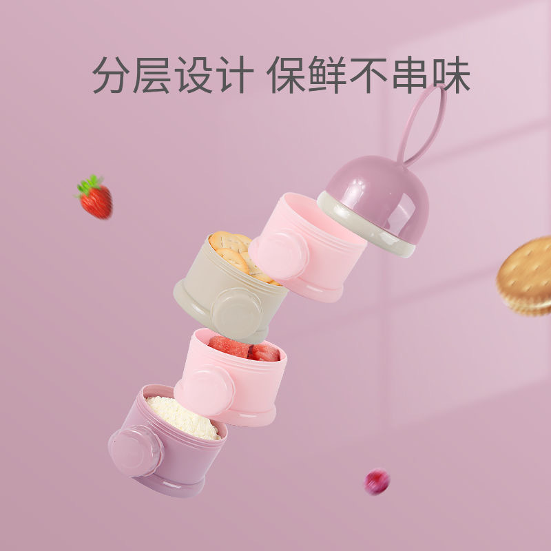 婴儿奶粉多层分装盒便携外出带装式宝宝一餐一格小盒子婴儿好物