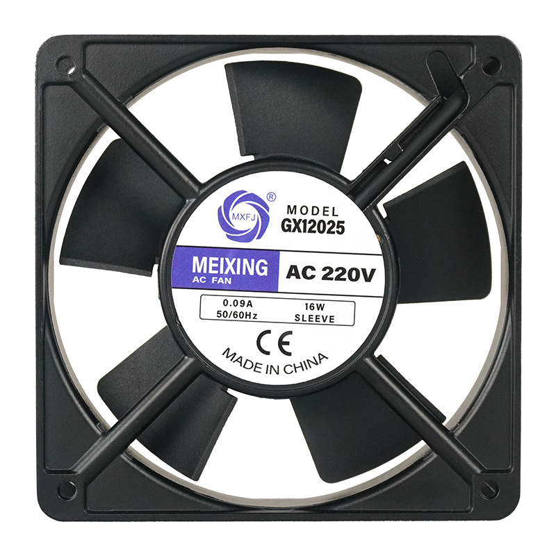 GX12025 AC 220V ball bearing axial flow fan 12025 heat dissipation and cooling fan exhaust fan Specification image