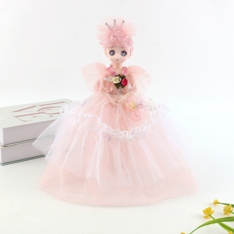 30 cm girl toys, hand bouquets, wedding dresses, princess music, Barbie dolls, girl birthday gifts, children's toys wholesale